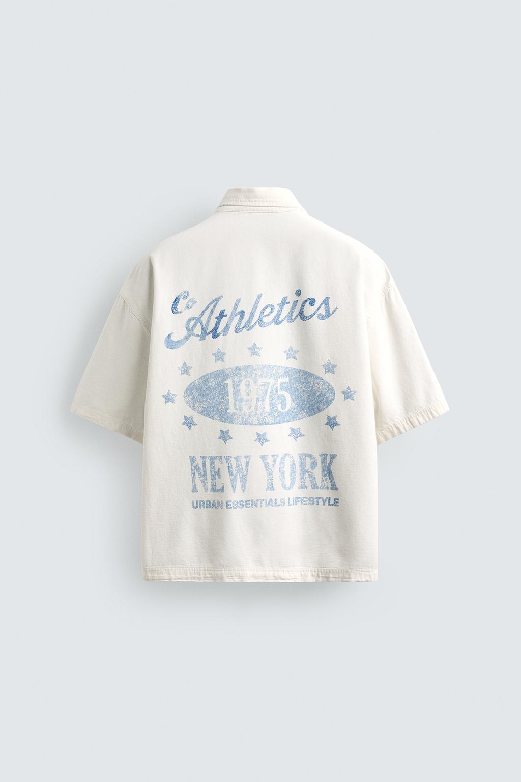 Chemise RELAXED FIT WASHED PRINT SHIRT