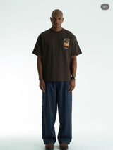 T-shirt marron oversize Vincent Muse pour homme