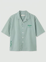 Chemise Crop Vertical Stripes