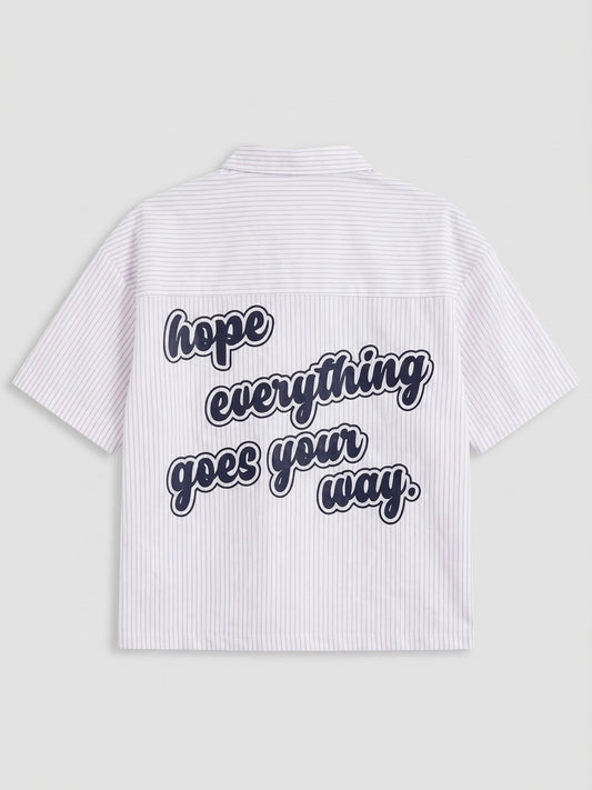 Chemise Crop Hope Print