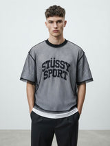 Mesh Layered Crop T-Shirt