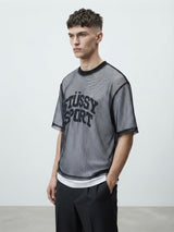 Mesh Layered Crop T-Shirt