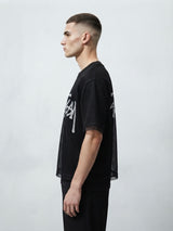 Mesh Layered Crop T-Shirt