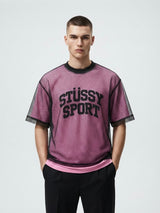 Mesh Layered Crop T-Shirt