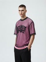 Mesh Layered Crop T-Shirt