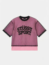 Mesh Layered Crop T-Shirt