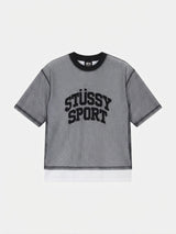 Mesh Layered Crop T-Shirt