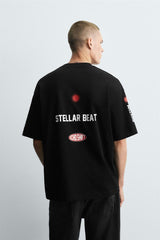 T-SHIRT WITH CONTRAST GRAPHICS