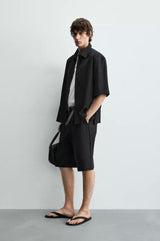 Embroidered Jacquard Shirt Oyster Black | Zara