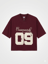 T-shirt Cropped Burgundy League 09
