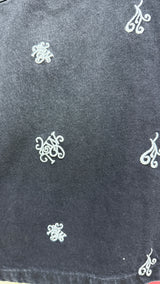 Embroidered short Baggy Jeans