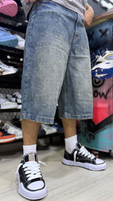 Stonewashed Baggy Shorts