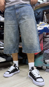 Stonewashed Baggy Shorts