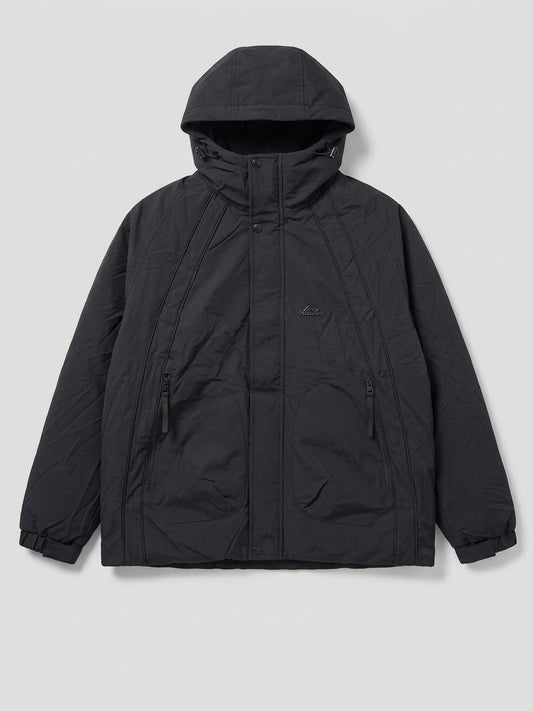 Black Utility Hooded Jacket