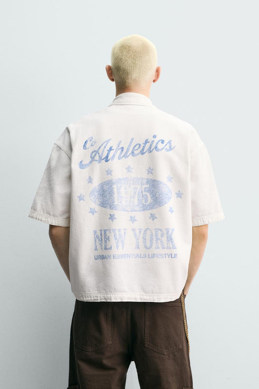 Chemise RELAXED FIT WASHED PRINT SHIRT