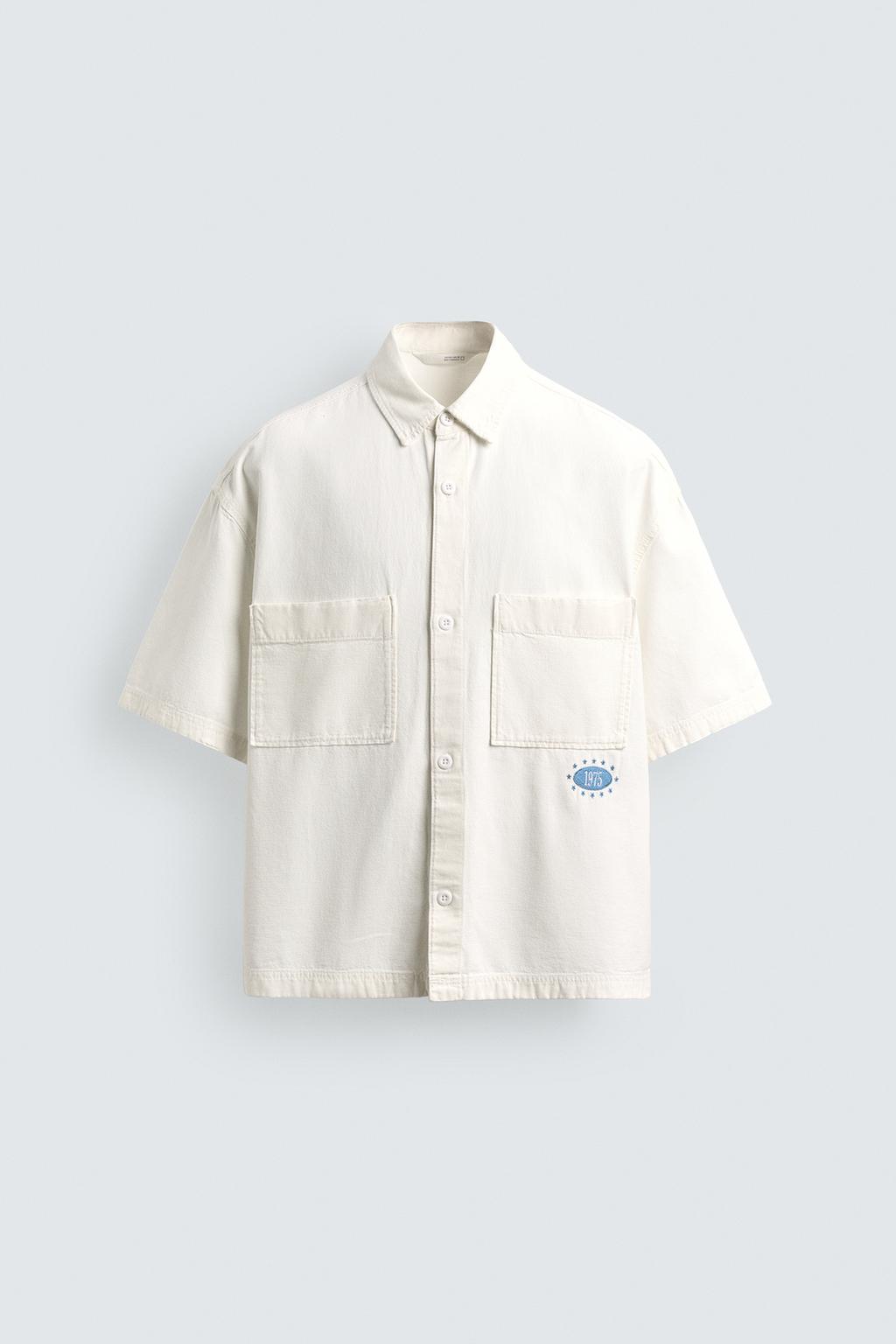 Chemise RELAXED FIT WASHED PRINT SHIRT