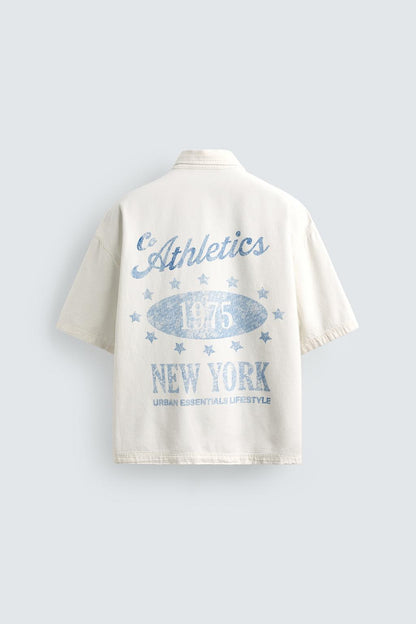 Chemise RELAXED FIT WASHED PRINT SHIRT