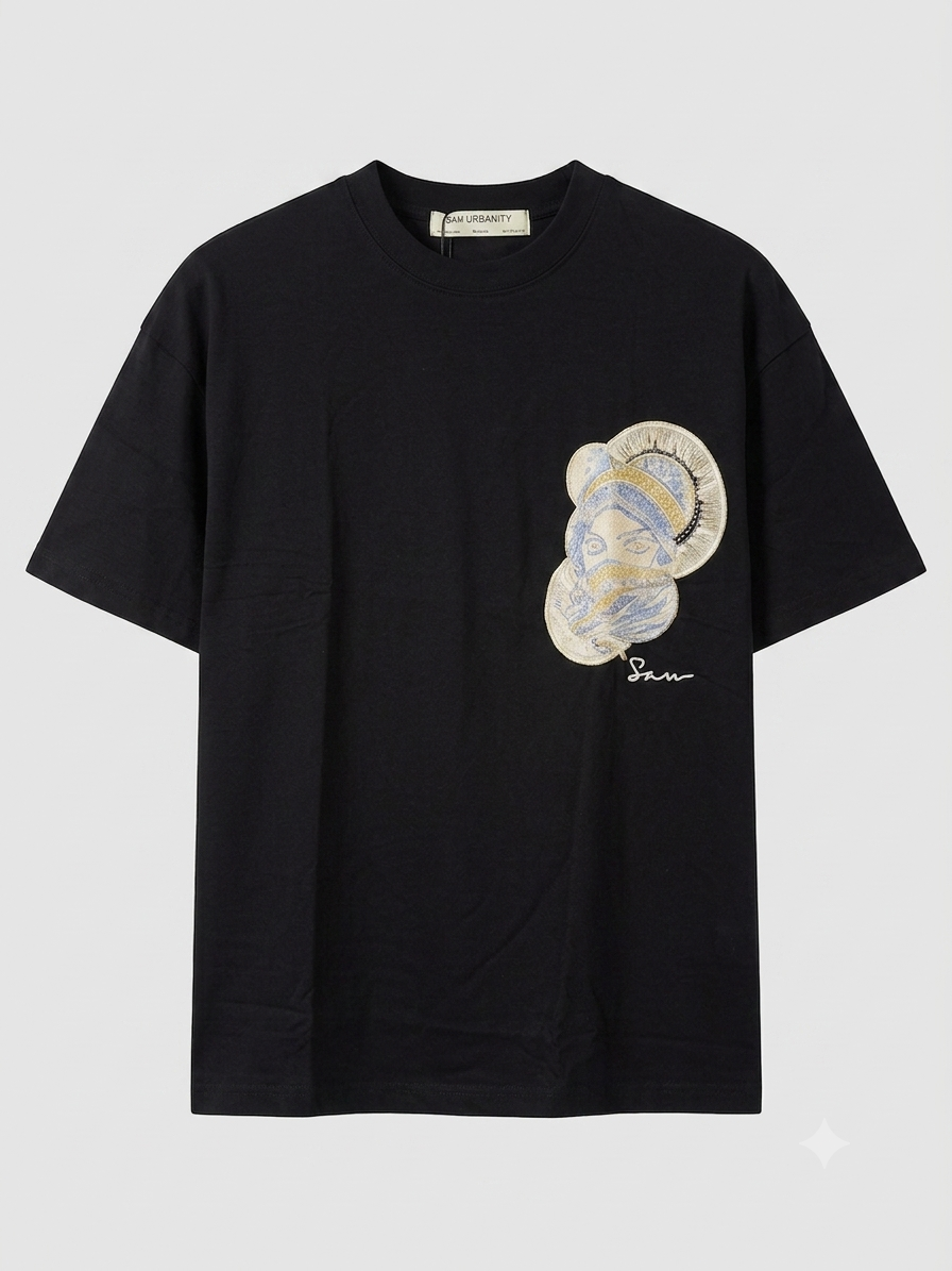 T-SHIRT HOMME TERRA Noir OVERSIZE 5108