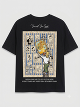 T-shirt noir oversize Vincent Muse pour homme
