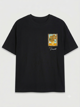 T-shirt noir oversize Vincent Muse pour homme
