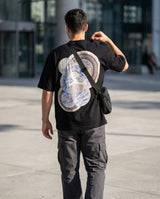 T-SHIRT HOMME TERRA Noir OVERSIZE 5108