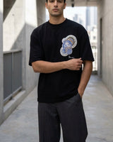 T-SHIRT HOMME TERRA Noir OVERSIZE 5108