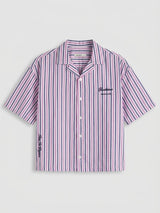 Chemise Crop Vertical Stripes