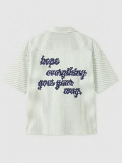 Chemise Crop Hope Print