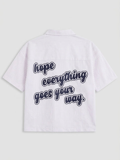 Chemise Crop Hope Print