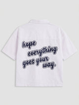 Chemise Crop Hope Print