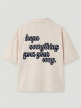 Chemise Crop Hope Print
