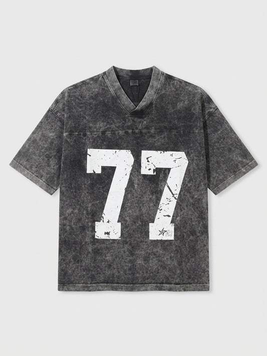 T-shirt délavé crope