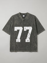 T-shirt délavé crope