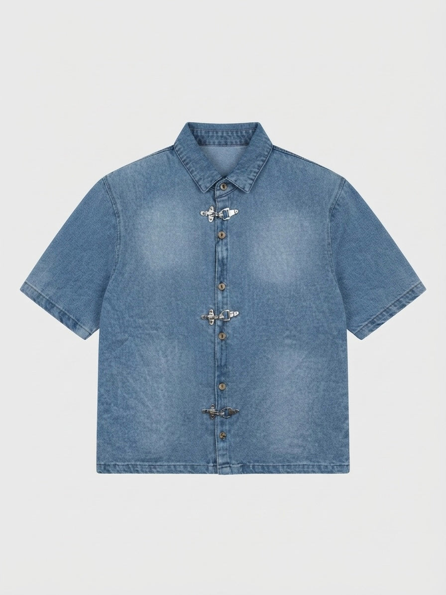 Chemise Crop Chinese Style