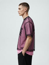 Mesh Layered Crop T-Shirt