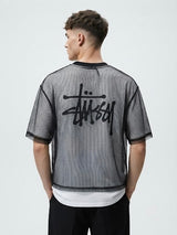 Mesh Layered Crop T-Shirt