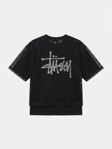 Mesh Layered Crop T-Shirt