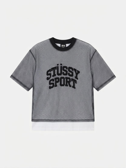 Mesh Layered Crop T-Shirt