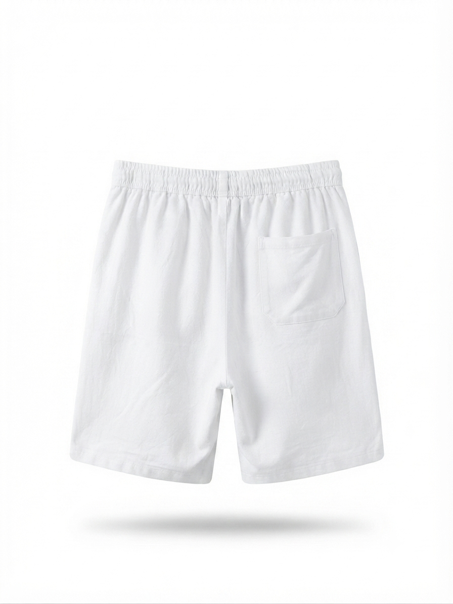 Rope Drawstring Linen Shorts