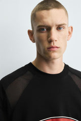 T-SHIRT WITH CONTRAST GRAPHICS